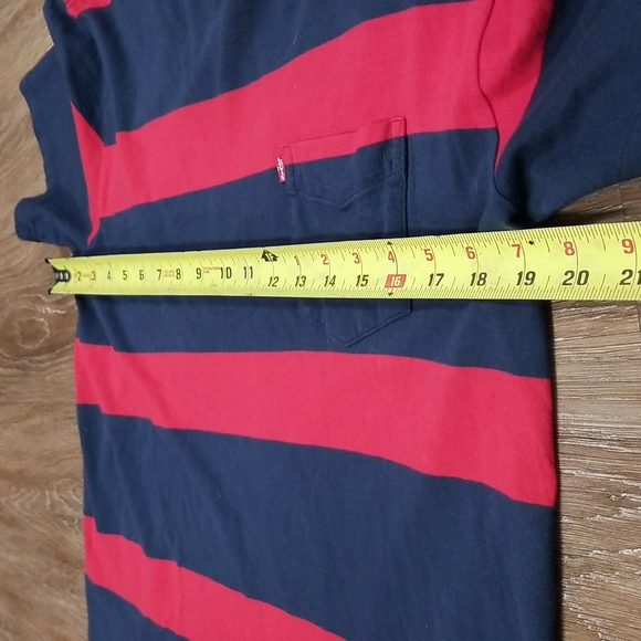 (L) Levi's Casual Stripes Comfy Lightweight Loungewear Loose Casual Color Block - Picture 10 of 11